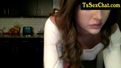 hot shemale slut jaks her girly cock