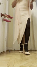 CDAnastasia trying out new matching dress hand heels