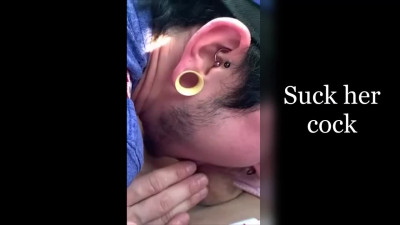 Lucky Boys Sucking Trans Cock