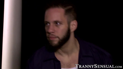 Handsome teacher gets her tranny ass dicked hard