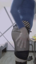 Sensual femboy is dancing