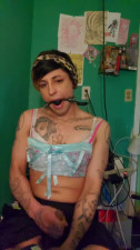 Gagged amateur