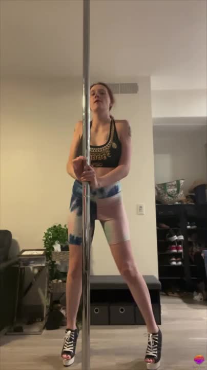 Watch Tall Redhead Transgirl Pole Dances Shemale Porn Videos | TranSexBig.