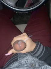 Cumshot in the chevy