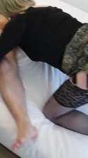 2 Crossdressers sucking man cock