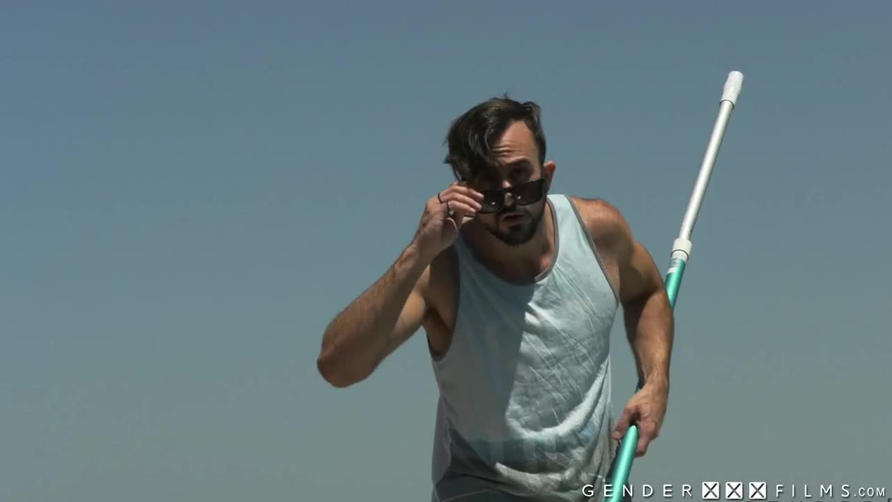 Watch But miss Gargles, I am only the pool boy Shemale Porn Videos | TranSexBig.