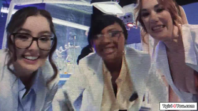 Lady scientist Siri Dahl is analed by trans droid Khloe Kay