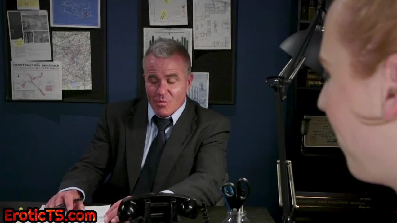 Watch Dominant TS in lingerie rimmed by bondage DILF in office Shemale Porn Videos | TranSexBig.