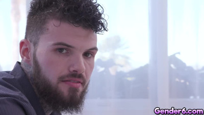 Khloe Kay open wide his legs for ass fucking with Hatler Gurius