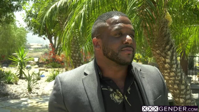 New big cock shemale girlfriend banged by kinky black dude with big dick