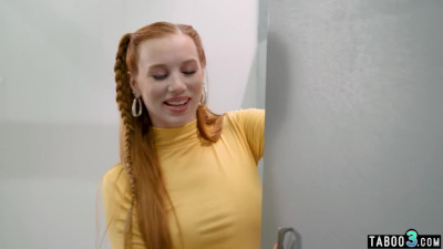 Two horny shemales Janie Blade and Kasey Kei fucking a redhead CIS babe