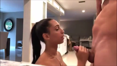 Dark toned shemale tearing her bf a new asshole