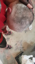 Cumming on granny slut