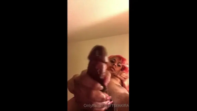 Ebony TS Cumshots Compilation #1