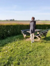 Slutty Annemieke quick stop next to the road