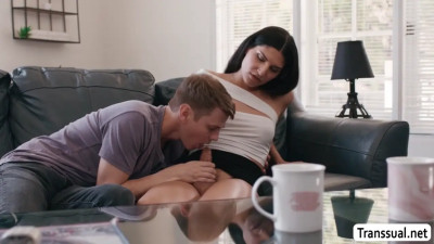 Hot sexy TS bareback fuck my tight asshole!