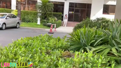 Ladyboystar - Slim Thai ladyboy sucks and rides my cock so nicely