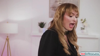 Sucking my tits makes my tgirl dick hard