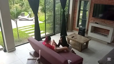 Trans Girl Colombiana Gets Fucked on the Tablet Ando Sofa Bed