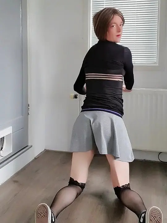 Watch Riding dildo in stockings and chucks Shemale Porn Videos | TranSexBig.