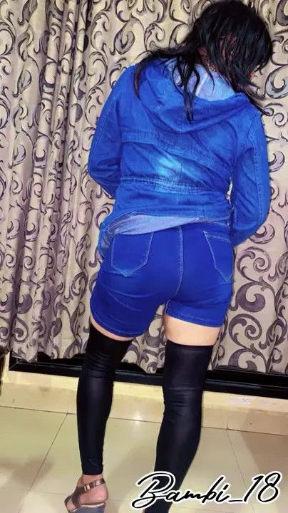 Watch Bambi in Denim Shemale Porn Videos | TranSexBig.