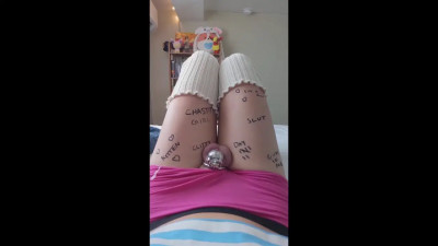 Femboy Chastity hands free Orgasm Compilation