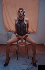 jerk off high heels