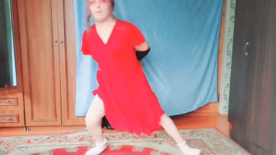 Ladyboy Kitty Crossdresser Femboy Modtl Cosplayer Shemale Homemade In Stepsister's Room