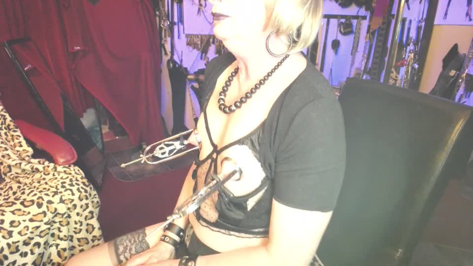 Watch Nipple Stretch Extreme spike clamps 2 Shemale Porn Videos | TranSexBig.
