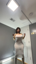 Hot trans , looking for big snake in her tight white dress