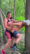 GD giving a guy her wood in the woods