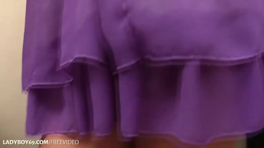 Watch Brunette ladyboy takes off her black bra and jerks off on the chair Shemale Porn Videos | TranSexBig.