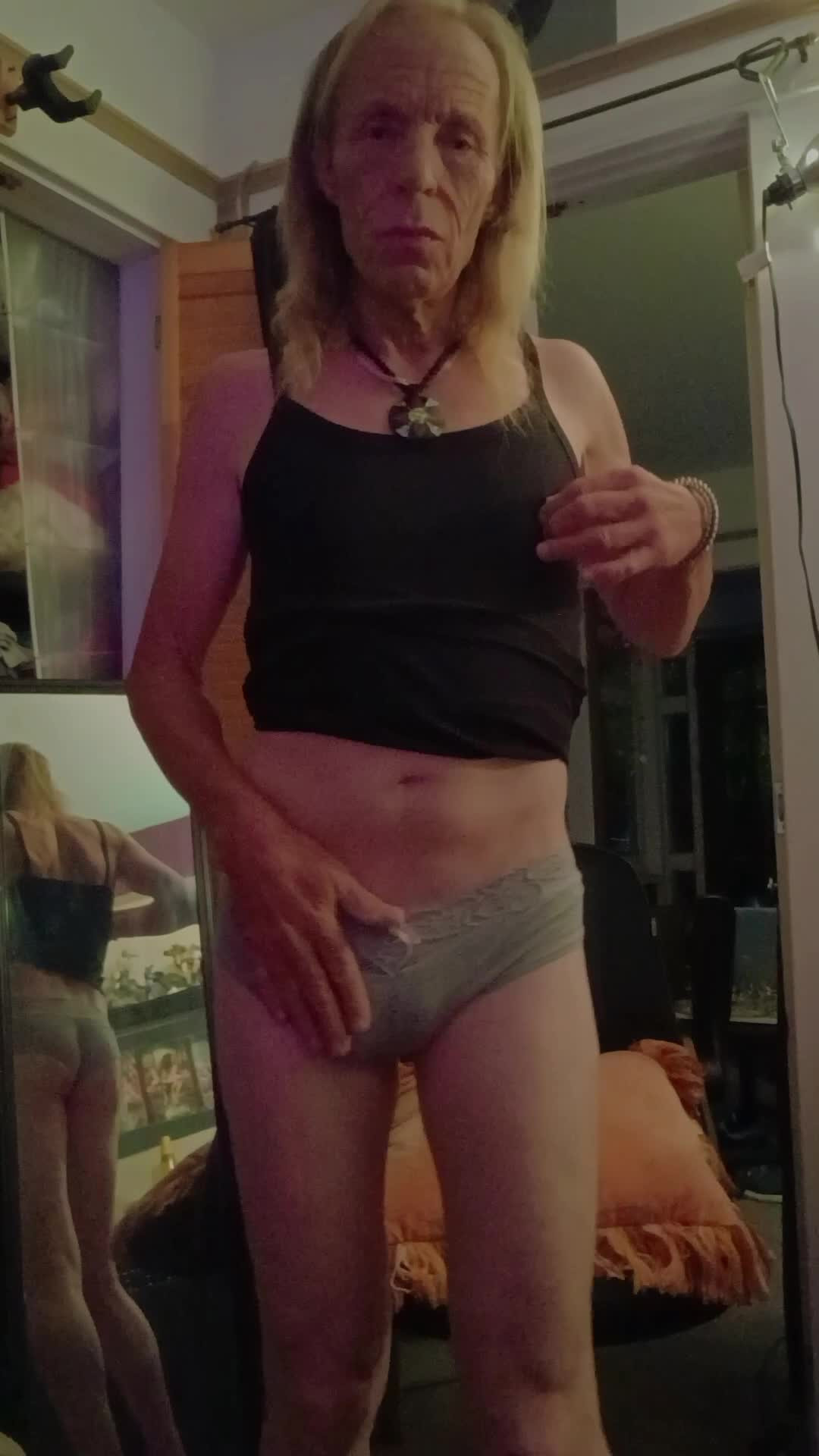 Watch Mature CD Janis Wylde Tight panty's Hard Cock#2 Shemale Porn Videos | TranSexBig.