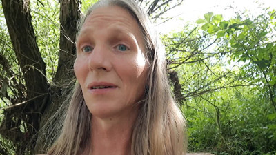 18.07.25 Fucked by branch, pissed, cummed and swallowed