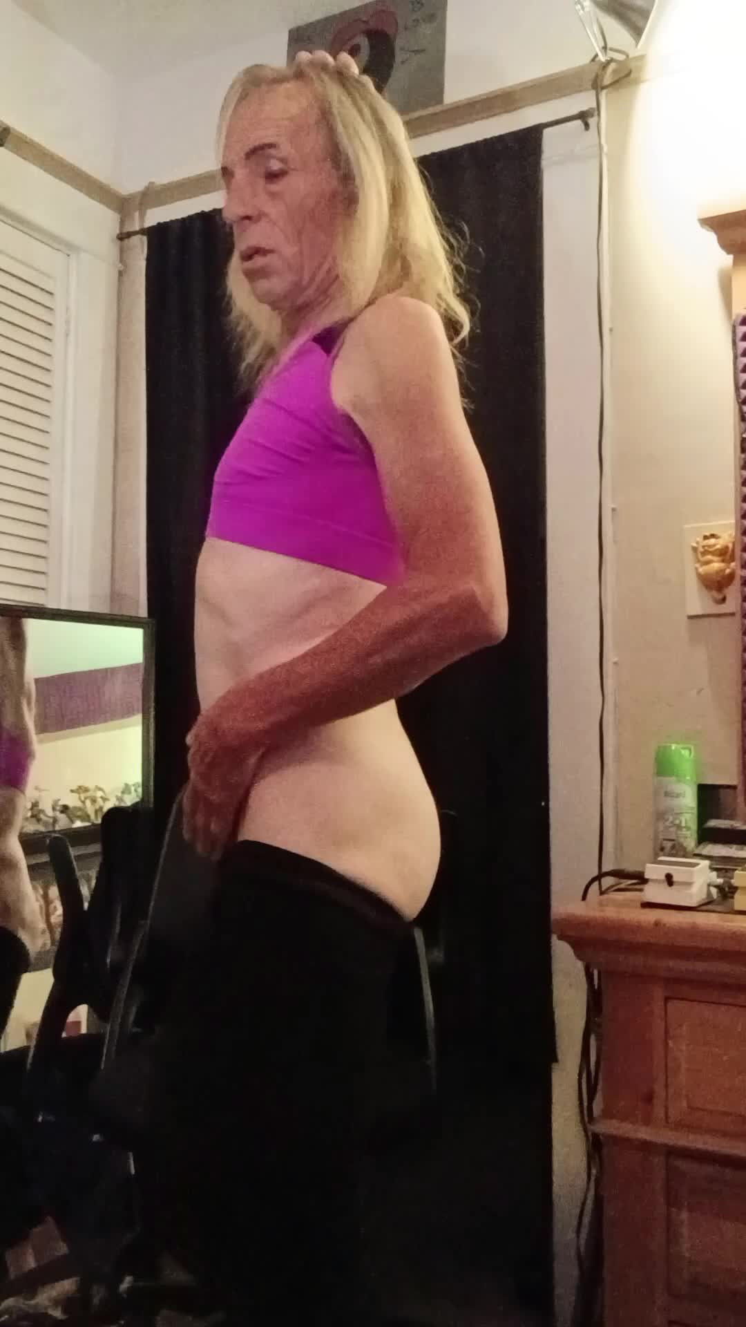 Watch Mature CD Janis Wylde going to my gym always gets me off Shemale Porn Videos | TranSexBig.