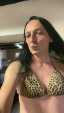 I’m waiting for you in a Leopard Bra