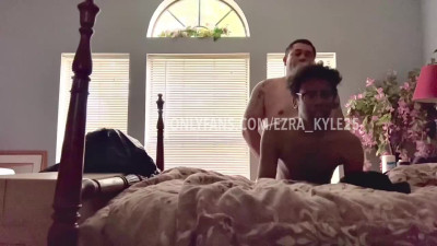 Black Lace Femboy Teases and Gets Slammed from Behind