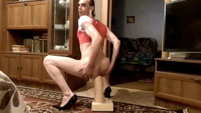 Transvestite passive Ksyusha - Anal Big Cock Dildo-1 HD 2022