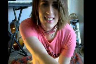 Transsexual With Her Dildos