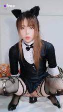 Little Kitten Femboi in Anal Training