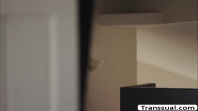 randy tgirl mother seduces her stepson to bang her anus