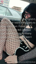 A huge risky cumshot flashing at a full parking lot