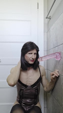 Big pink dildo