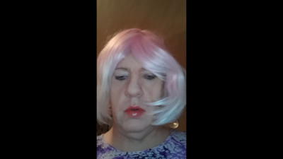 Blonde/pink hair