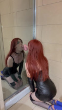 Sissy Slut Says Yes To Orally With A Dildo And Ruins Her Make-Up By Deepthroating