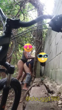 Ts Monica fucking a client outdoor