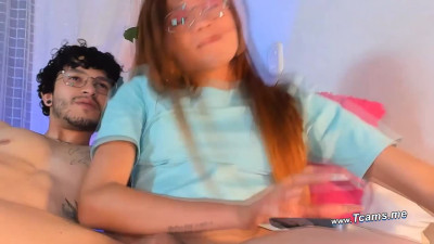 Hunk Boyfriend Jerks Her Trans Gf's Dick