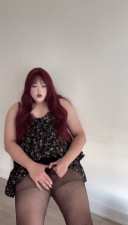 sexy asian bbw shemale cum in stocking