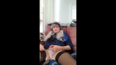 Cumshot on my stockings