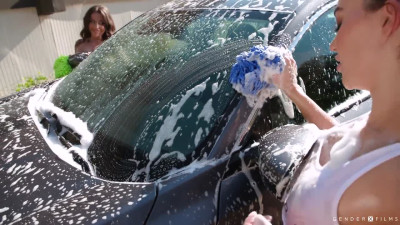 Trans Carwash Scene 1 Emma Rose, Spencer Bradley